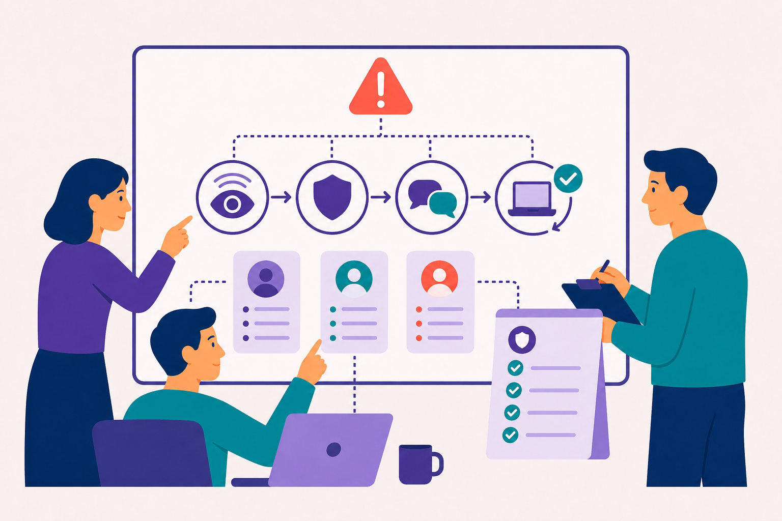 Security incident preparedness illustration